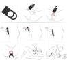 Armony - twins anillo doble vibrador parejas negro - 4