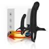 Armony - dildo con anillo & vibrador control remoto negro - 1