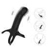 Armony - dildo con anillo & vibrador control remoto negro - 3