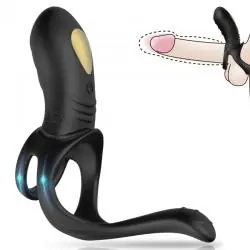 Armony - joy jumper anillo vibrador parejas & plug anal negro Armony - joy jumper anillo vibrador parejas & plug anal negro
