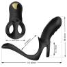 Armony - joy jumper anillo vibrador parejas & plug anal control remoto negro - 2