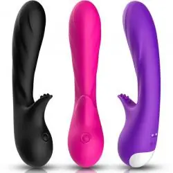 Armony - romance vibrador con estimulador fucsia