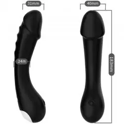 Armony - dildo vibrador punto g silicona negro Armony - dildo vibrador punto g silicona negro
