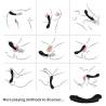 Armony - dildo vibrador punto g silicona negro - 5