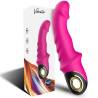Dildo vibrador Armony Joyblade fucsia junto a su caja