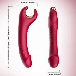 Armony - prince dildo vibrador & rotador rojo