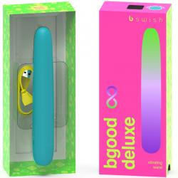 B swish - bgood infinite deluxe vibrador recargable silicona azul