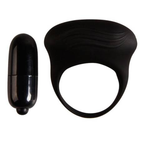 Pretty love bertram anillo vibrador negro - 1