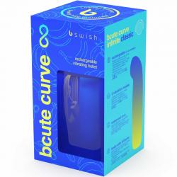 B swish - bcute curve infinite classic edicion limitada vibrador recargable silicona azul