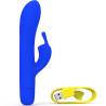 Vibrador rabbit B Swish Bwild Bunny Infinite Classic azul con su cable USB