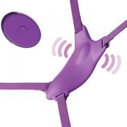 Fantasy for her - arnes mariposa vibrador, recargable & control remoto violeta