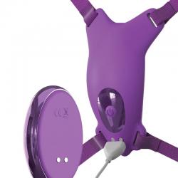 Fantasy for her - arnes mariposa vibrador, recargable & control remoto violeta