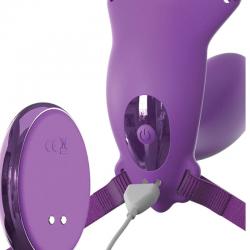 Fantasy for her - arnes mariposa g-spot con vibrador, recargable & control remoto violeta