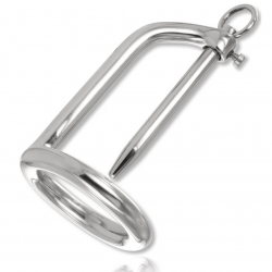 Metal hard anillo glande con plug