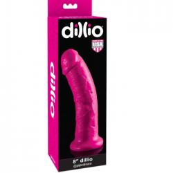 Dillio - dildo con ventosa 20.32 cm rosa