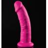Dildo Dillio rosa de 9 pulgadas sobre fondo negro