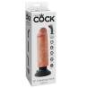 Caja del King Cock vibrador de 6 pulgadas claro