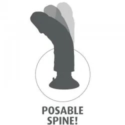 King cock - dildo vibrador 15.24 cm natural