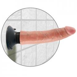 King cock - dildo vibrador 17.78 cm natural