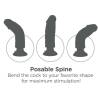 Dildo vibrador king cock 25.5 cm natural - 4