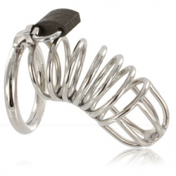 Metal hard jaula anillo castidad device
