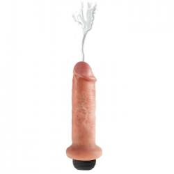 King cock - dildo squirting 17.8 cm natural