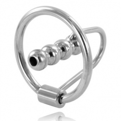Metalhard anillo glande con plug uretral 28mm