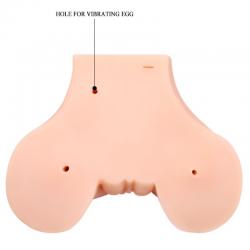 Crazy bull - vagina y ano con malla realista con vibracion