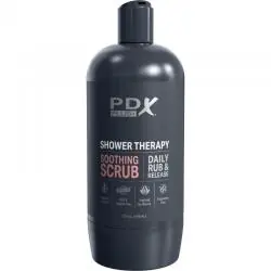Pdx plus - masturbador stroker diseño discreto de bote champu soothing scrub caramelo