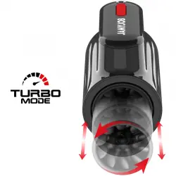 Jamyjob - vortex masturbador turbo con empuje y rotación 360 up and down