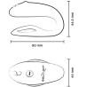 We-Vibe Sync O, esquema con las medidas