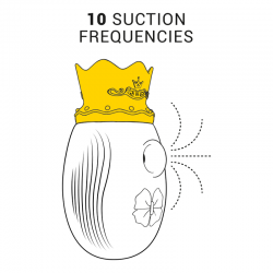 Intense - estimulador clitoris 10 modos de succión y licking - azul