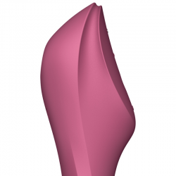 Satisfyer - curvy trinity 3 estimulador y vibrador rojo