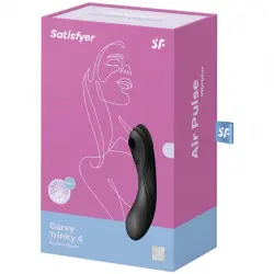 Satisfyer - curvy trinity 4 estimulador y vibrador negro