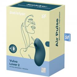 Satisfyer vulva lover 2 estimulador y vibrador - azul