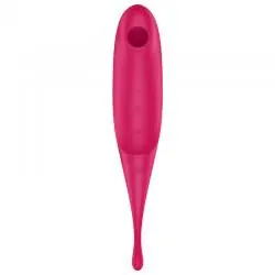 Satisfyer twirling pro estimulador y vibrador - rojo