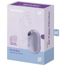 Satisfyer pro to go 2 estimulador y vibrador doble - violeta - - 5