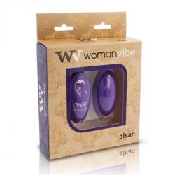 Womanvibe alsan huevo control remoto negro silicona purple
