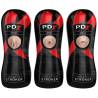 Masturbadores PDX Elite Vibrating Stroker de vagina, ano y boca en su caja
