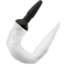 Darkness plug anal silicona con cola blanca - 1