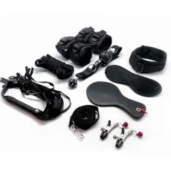 Alive - fury kit 10 piezas bdsm negro