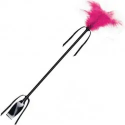 Secretplay - fusta & pluma negro y fucsia Secretplay - fusta & pluma negro y fucsia