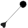 Darkness fusta con pluma love negro 50cm - 1