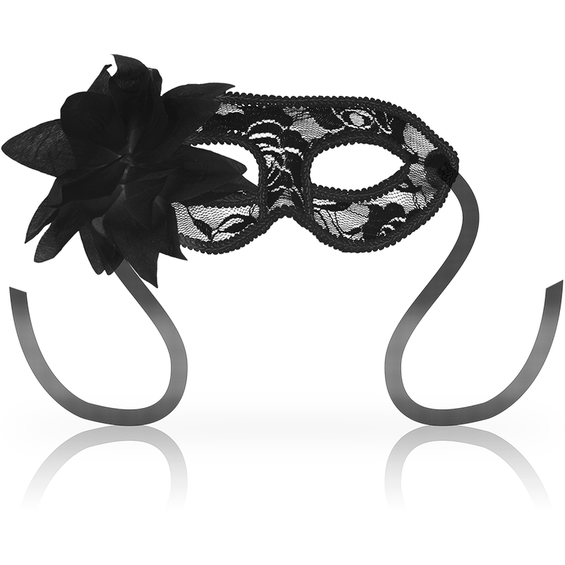 Ohmama - masks antifaz con encajes y flor negro Ohmama - masks antifaz con encajes y flor negro