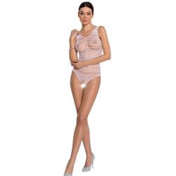 Passion - woman bs086 bodystocking blanco talla unica