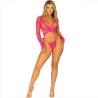 Leg avenue - top corto de encaje con tanga - 4