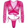 Leg avenue - top corto de encaje con tanga - 6