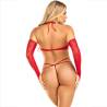Leg avenue - set 3 piezas top + tanga + mangas - 4