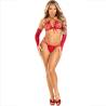 Leg avenue - set 3 piezas top + tanga + mangas - 5