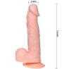 Medidas del dildo hinchable: 193 mm y glande de 43 mm
